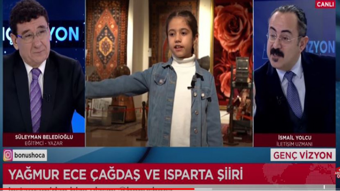 Öğrencimizden Ulusal TV Kanalında Isparta Tanıtımı